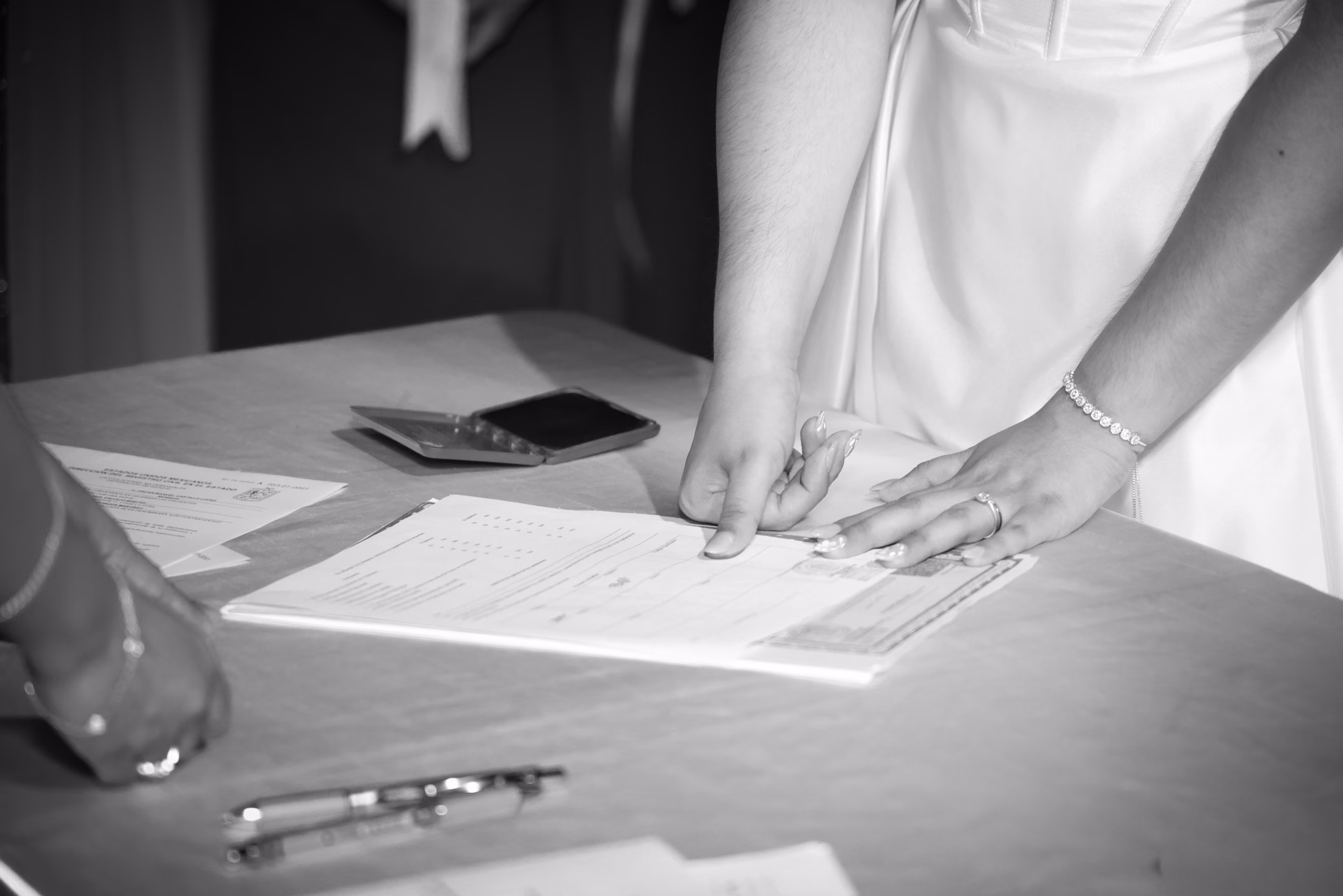 Firma del acta matrimonial